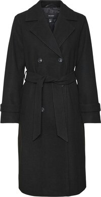 VERO MODA VMFORTUNEVEGA Trenchcoat - Zwart - Dames