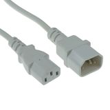 ACT Netsnoer C13 - C14 wit 0,3 m AK5422
