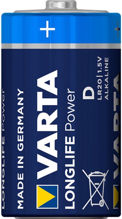 Varta Longlife Power D Batterijen - LR20 - 4 stuks