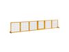 PawHut Barrière de sécurité pour chiens, 6 panneaux, 432 x 36 x 70 cm, pin, jaune