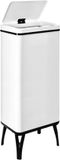WELL HOME Intelligente vuilnisemmer met automatisch openen en handmatig contact, 60 l, 35,5 x 26 x 95,5 cm, wit