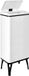 WELL HOME Intelligente vuilnisemmer met automatisch openen en handmatig contact, 60 l, 35,5 x 26 x 95,5 cm, wit