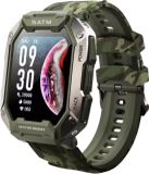 Tijdspeeltgeenrol Army Smartwatch - Groen/Cameo - Fitness Tracker - Bluetooth - Waterdicht