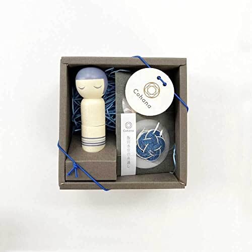 Cohana - Blauwe Kokeshi Doll Speldenkussen Set - 1 Set