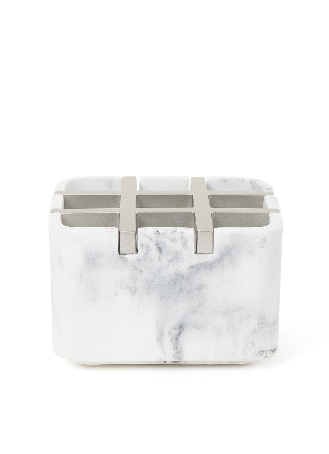 iDesign Dakota make-up organizer - wit, Lichtgrijs