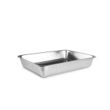 IBILI platte ovenschaal voor voedselbuffet, roestvrij staal 18/10, 41,50 x 29,40 x 6,20 cm