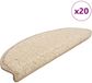 vidaXL - Trapmatten - 20 st - 65x21x4 cm - Crème - Halfrond - Groot