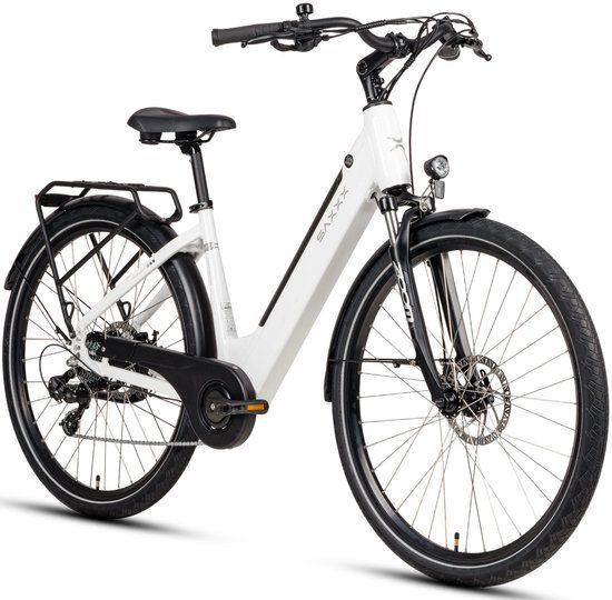 Saxonette SAXXX E-Bike Stadsfiets 28 Inch Wit