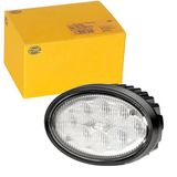 HELLA VALUEFIT LED Werklamp - Oval 100 - 12V / 24V - 1700lm - Inbouw/Schroefaansluiting - Tweepunts-bevestiging - Omgevingsverlichting - Stekker: DEUTSCH stekker - 1GA 996 661-021