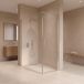 Fortifura Galeria Douchecabine - 70x160x200cm - profiel veiligheidsglas - antikalk - chroom SW1122473/SW797918/SW797904