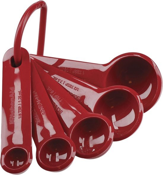 KitchenAid Maatlepels Core Rood