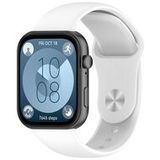 By Qubix Qubix Siliconen sportband - Wit - geschikt voor Huawei Watch Fit 5 / 4 / 3