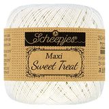 Scheepjes - Scheepjes Maxi Sweet Treat 105 Bridal WhiteGaren - 10x25g