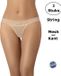 Teyli String Mesh Stof met Kant - 2 Pack - Beige L