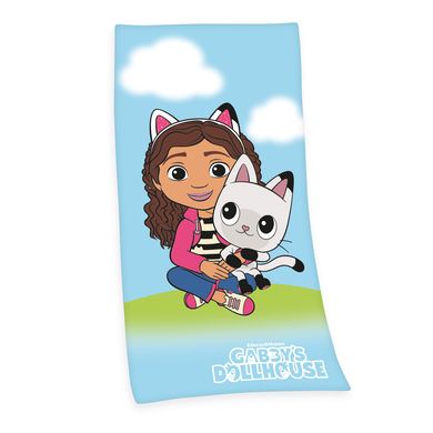HERDING Gabby's Poppenhuis Badhanddoek 75 x 150 cm