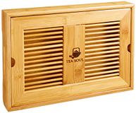 TEASOUL B6021516 thee- / koffiepotten bamboe-plateau, 35 x 22,5 x 7 cm