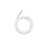 Glowster Kabeldoorvoer van wit nylon, diameter 4 mm x 10 m, 360 graden draaibaar, ideaal voor bedrading en decoratie
