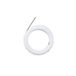 Glowster Kabeldoorvoer van wit nylon, diameter 4 mm x 15 m, 360 graden draaibaar, ideaal voor bedrading en decoratie