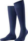 FALKE Energizing Cotton met compressie katoen kniekousen heren blauw - maat 39-40