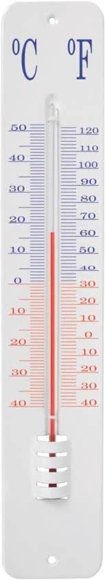 BMPdesign Metalen Buitenthermometer - 45 cm Stevige metalen thermometer