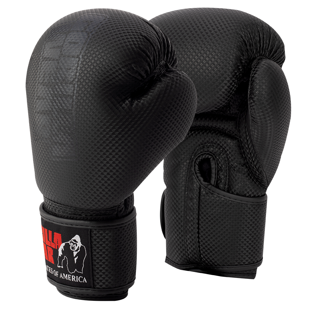 Gorilla Wear Montello Bokshandschoenen - Zwart - Leer
