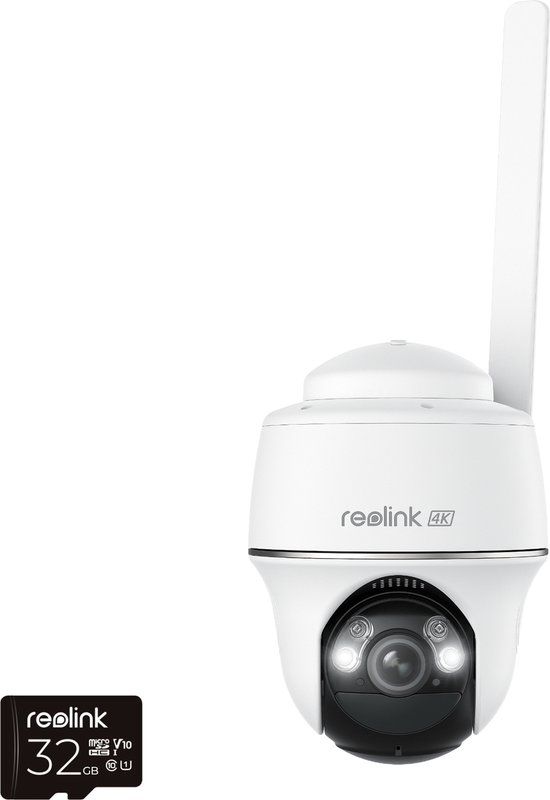 Reolink Go Series G440 - 4G IP Camera - 8MP 4K UHD - Wireless - Outdoor/Indoor - White