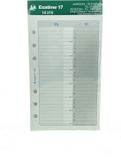 Exacompta 18216 Adres-telefoonvervanger, papieren organizer voor Exatime 17 agenda (47 vellen), wit