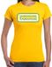 Bellatio Decorations Verkleed T-shirt voor dames - Zweden - geel - supporter - themafeest S