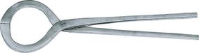 Kerbl Hoefonderzoektang vernikkeld zilver steen paard 33 cm