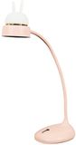 Atmosphera Home deco factory Kinderkamer bureaulamp Bunny - met oortjes - roze - draadloos - H34 cm