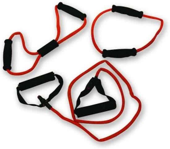 RS Sports Tubing set | Expander | Weerstandsband - 3 stuks - light - rood