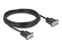 Delock 86826 câble série Noir 5 m RS-232