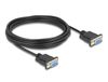 Delock 86826 câble série Noir 5 m RS-232