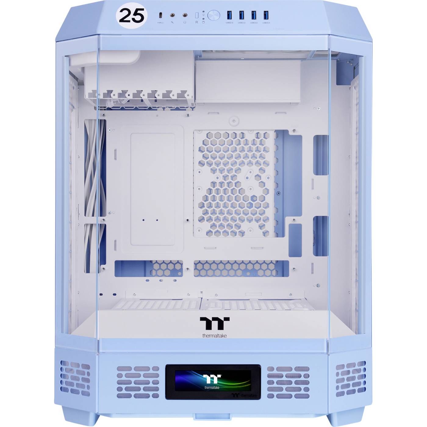 Thermaltake The Tower 600 Mid Tower Chassis | Hidden Connector | Hydrangea Blue