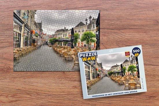 MuchoWow Puzzel Breda - Terras - Nederland - Legpuzzel - Puzzel 500 stukjes