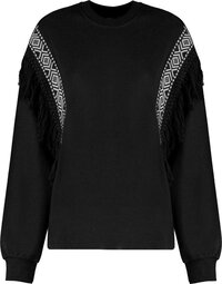 Only Trui Onlluna L/s Frill O-neck Cs Swt 15317338 Black Dames Maat - XL