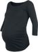 Positiekleding E.M.P. Merchandising Handelsgesellschaft mbH Umstandsmode Longsleeve Dames Shirt met lange mouwen - zwart - L
