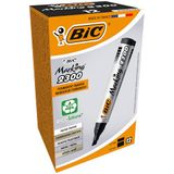 Bic permanent marker 2300, verpakking van 4 stuks 12er-Packung zwart