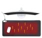 Tapis de souris chauffant sans marque - Similicuir - Rouge/Noir - 80x33 cm