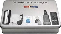 Retro Musique Vinyl Record Cleaning Kit - Aluminium-zilver