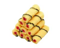 ProDec 10-pack 4 inch mini verfrollers met gemiddelde pool voor een gladde afwerking van emulsieverven voor de vakhandel en doe-het-zelf-verven op binnenmuren en plafonds, 4" mini verfrollers