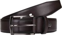 LLOYD Leren Riem Thin Leather Belt W140 Dark Brown Bruine