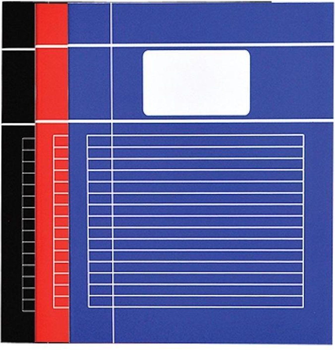 SOHO Verhaak 10-pak schriften - Lijn - A5 Formaat - Basic - Rood / Blauw / Zwart