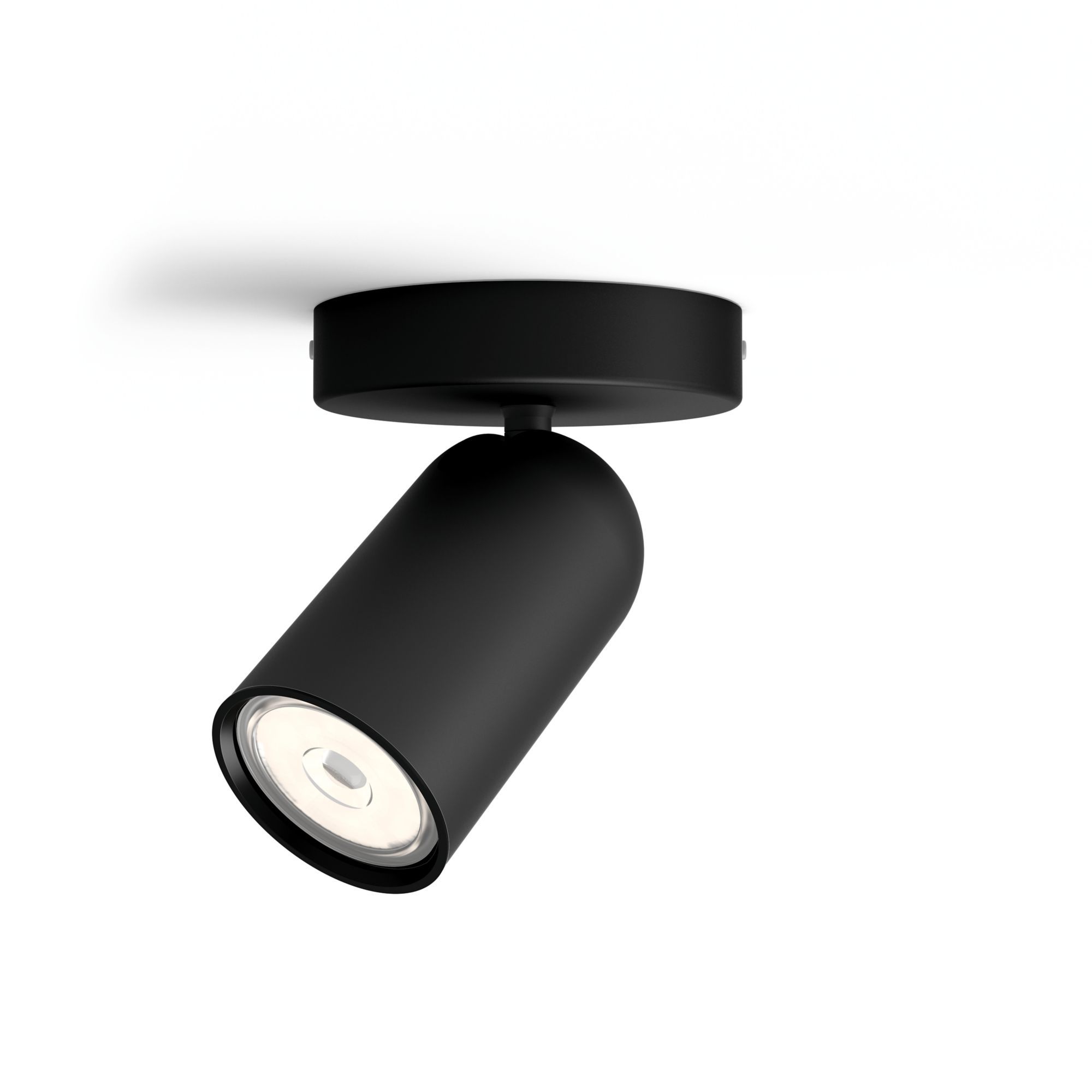 Philips Pongee LED Surface Mount Spotlight - Black - GU10 - Dimmable