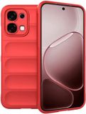Techsuit Hoesje geschikt voor Oppo A6 Pro - Magic Shield Silicone Back Cover - Rood
