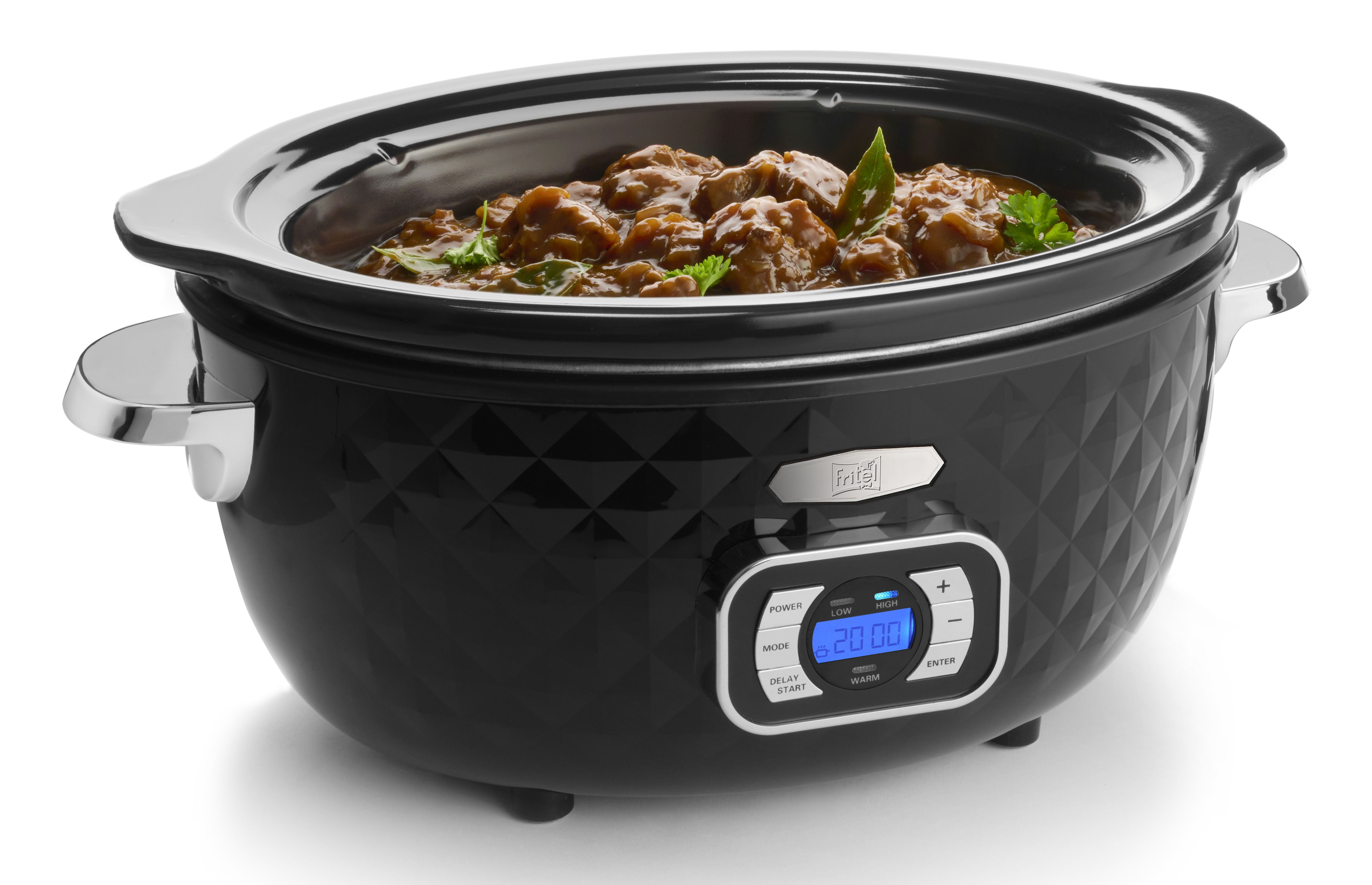 FRITEL Slow Cooker SC 2395 - 5,5L - Zwart/Chroom