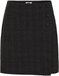 WE Fashion Dames bouclé rok Zwart Maat M