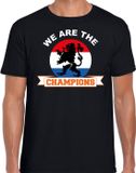 Bellatio Decorations Shoppartners Bv Zwart fan t-shirt voor heren - we are the champions - Holland / Nederland supporter - EK/ WK shirt / outfit M