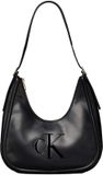 Calvin Klein Tas Bold Ck Crescent Bag - Zwart