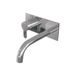 Brauer Chrome Edition Mitigeur de lavabo encastré avec bec incurvé et plaque de recouvrement Modèle D2 Chrome